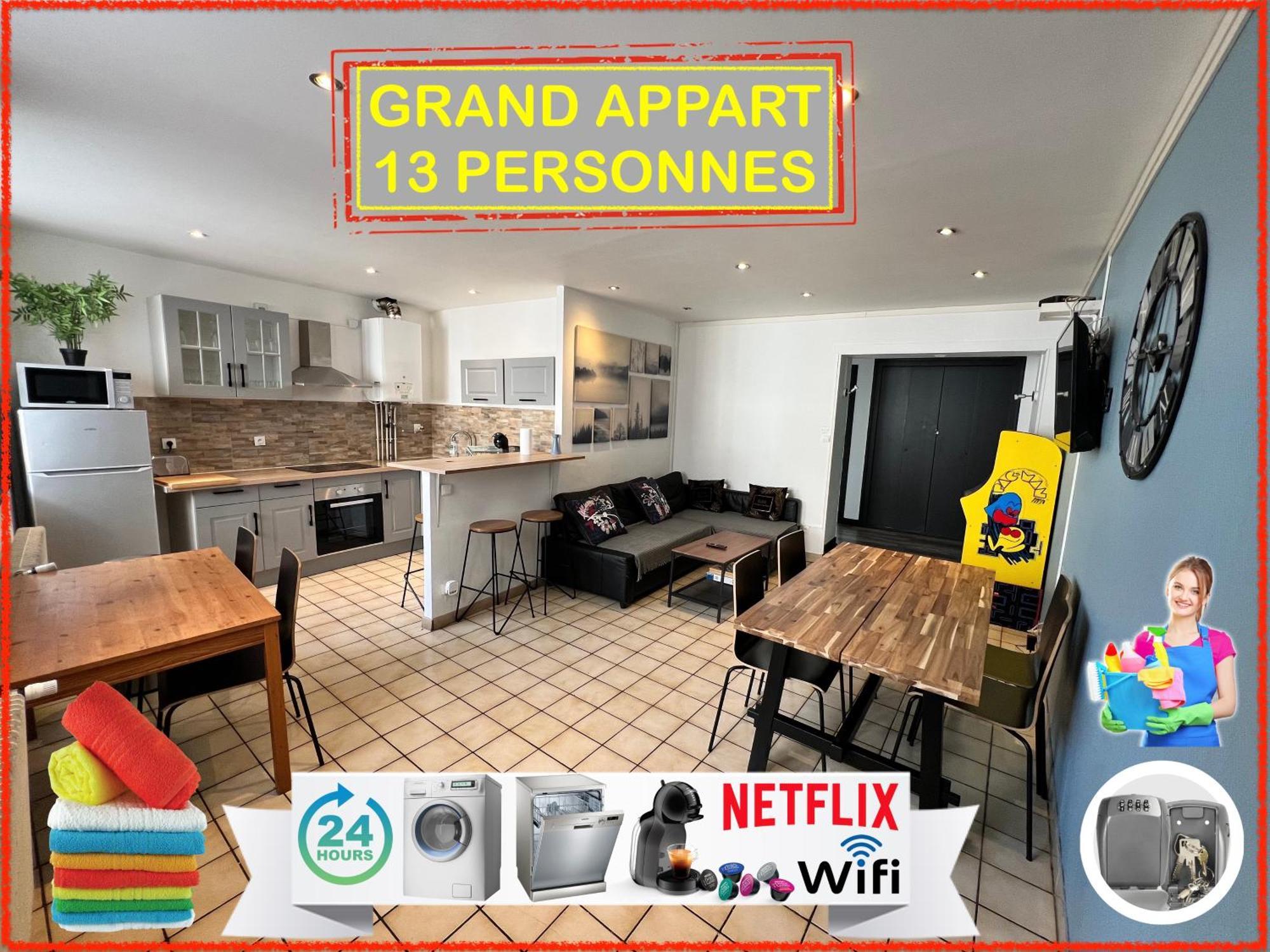CHIC&COSY GRAND APPART BUSINESS Centre NETFLIX Saint-Etienne  Extérieur photo